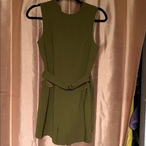 Army green romper, jumpsuit- size 6